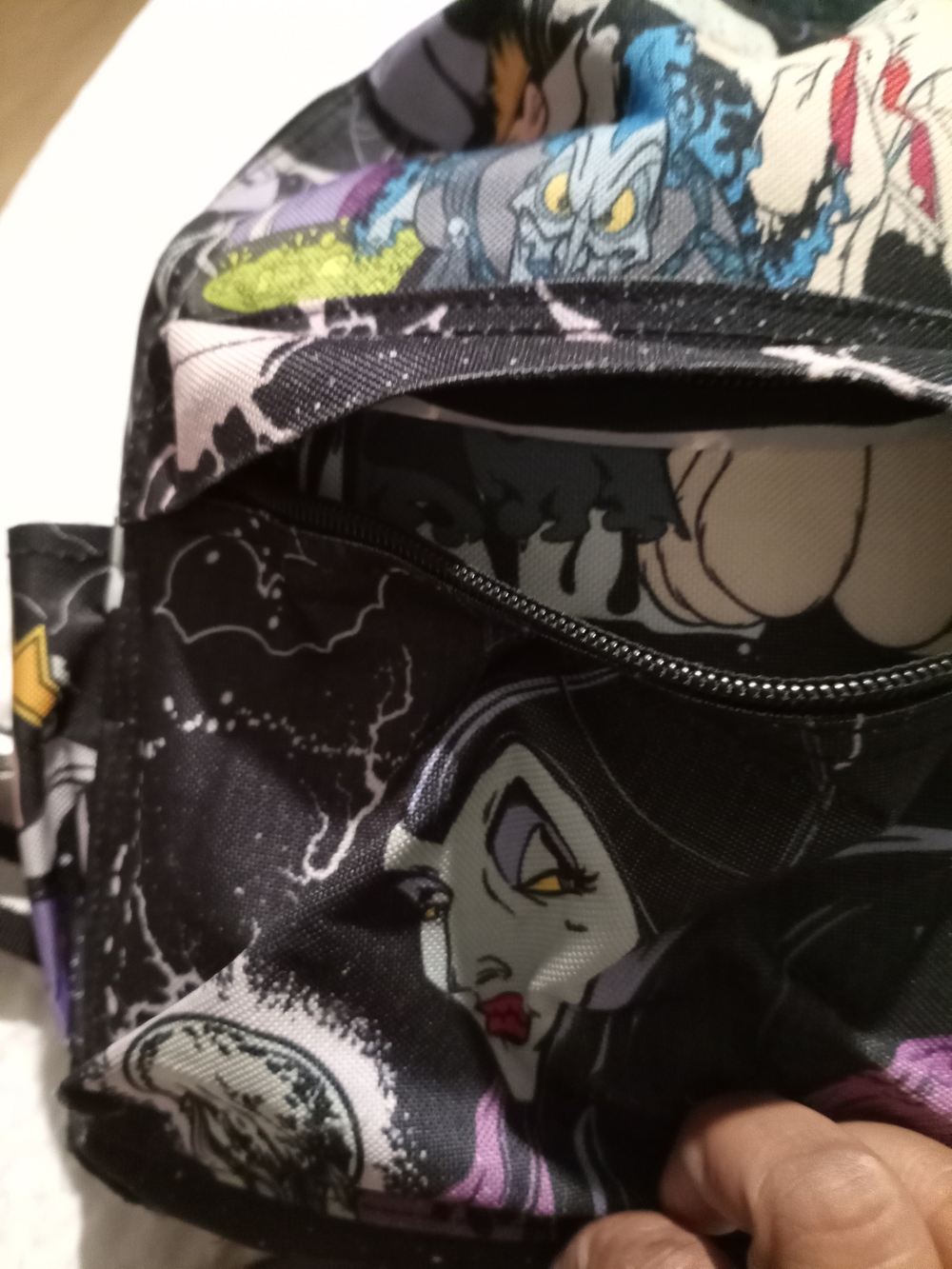 Disney Villains Pattern Mini Backpack - Black Multi - Picture 4 of 6